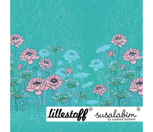 Bio Jersey Lillestoff - Panel Lotusblüte